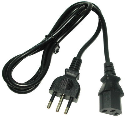 3 Prong AC Desktop PC Italy Standards Power Cord, Cable Length: 1.2m