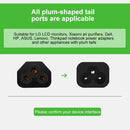 3 Prong Style US Notebook Power Cord, Cable Length: 1.5m