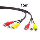 Good Quality Audio Video Stereo RCA AV Cable, Length: 15m