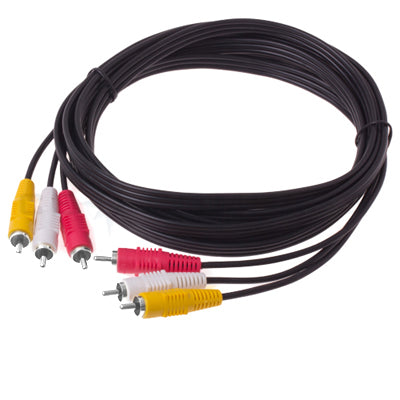 Good Quality Audio Video Stereo RCA AV Cable, Length: 15m