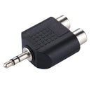 RCA Female to 3.5 MM Male Jack Audio Y Adapter