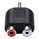 RCA Female to 3.5 MM Male Jack Audio Y Adapter