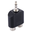 RCA Female to 3.5 MM Male Jack Audio Y Adapter