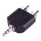 2 RCA Male to 3.5mm Male Jack Audio Y Adapter(Black)