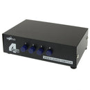 4 Port Input 1 Output Audio Video AV RCA Switch Box