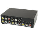 4 Port Input 1 Output Audio Video AV RCA Switch Box