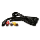 4 Pin S-Video to 3 RCA AV TV Male Cable Converter Adapter, Length: 1.5M(Black)