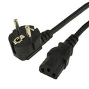 High Quality 3 Prong Style EU Notebook AC Power Cord, Length: 1.8m
