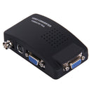 BNC / S-Video to VGA Video Converter(Black)