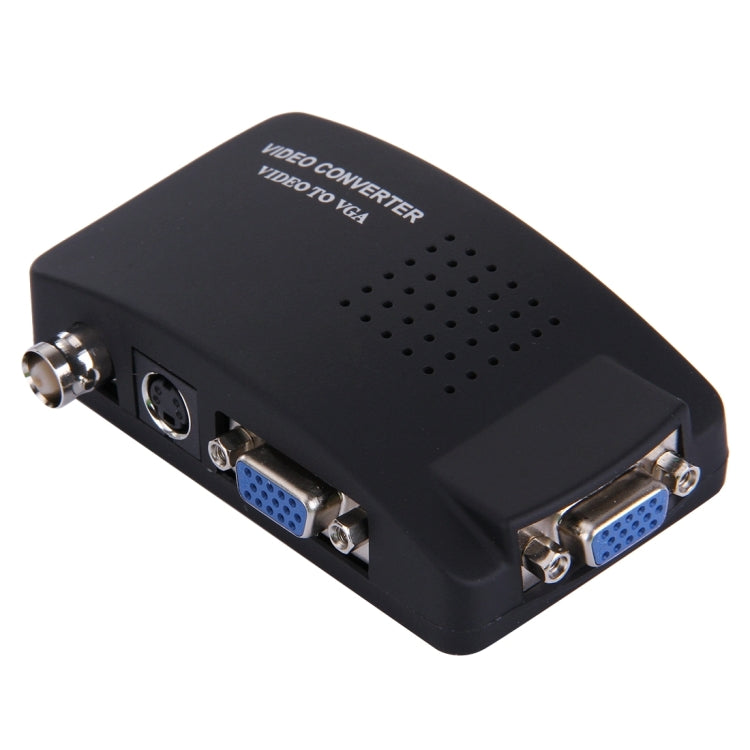 BNC / S-Video to VGA Video Converter(Black)