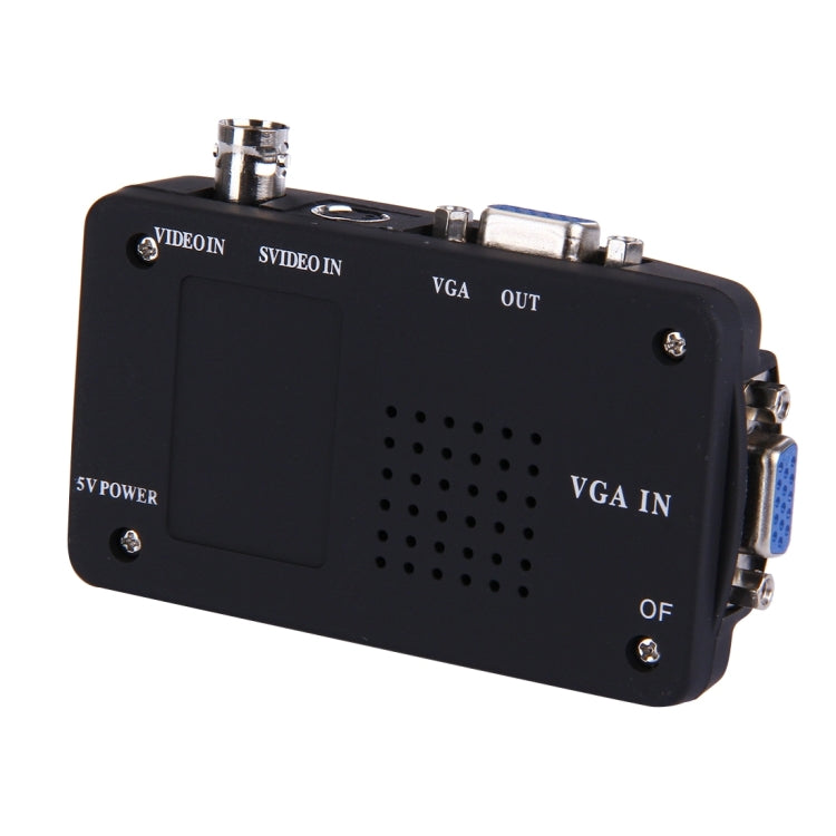 BNC / S-Video to VGA Video Converter(Black)