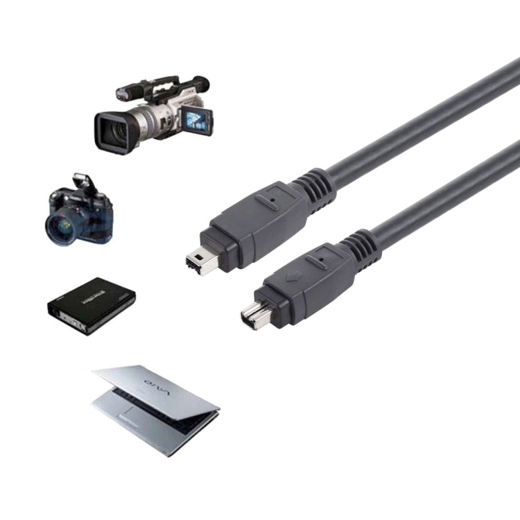 Firewire IEEE 1394 4Pin Male to 4Pin Male Cable, Length: 1.8m