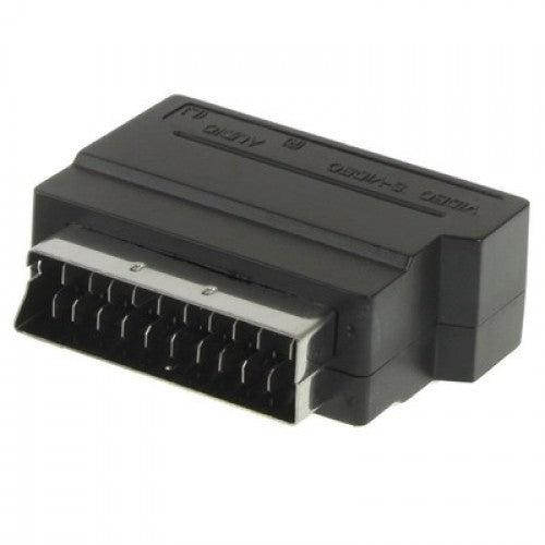 RGB Scart Male to S Video and 3 RCA Audio Adaptor(Black)