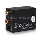 Digital Optical Coaxial Toslink to Analog RCA Audio Converter(Black)
