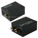 Analog RCA to Digital Optical Coaxial Toslink Audio Converter(Black)