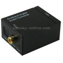 Analog RCA to Digital Optical Coaxial Toslink Audio Converter(Black)