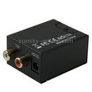 Analog RCA to Digital Optical Coaxial Toslink Audio Converter(Black)