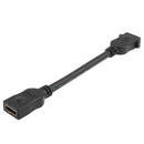 18cm 19 Pin Female to Female HDMI Cable(Black)