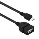 10cm USB A Female to Micro USB 5 Pin Male Adapter with OTG, For Galaxy S IV / i9500 / S III / i9300 /Note II / N7100 / i9220 / i9100 / i9082 / Nokia / LG / BlackBerry / HTC One X /Amazon Kindle / Sony Xperia etc.