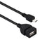 10cm USB A Female to Micro USB 5 Pin Male Adapter with OTG, For Galaxy S IV / i9500 / S III / i9300 /Note II / N7100 / i9220 / i9100 / i9082 / Nokia / LG / BlackBerry / HTC One X /Amazon Kindle / Sony Xperia etc.