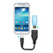 10cm USB 2.0 AF to Micro USB 5 Pin Male OTG Adapter Cable for Samsung / Nokia / LG / BlackBerry / HTC One X /Amazon Kindle / Sony Xperia etc.(Black)