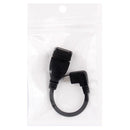 90 Degree Mini USB Male to USB 2.0 AF Adapter Cable with OTG Function, Length: 13cm(Black)