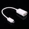 High Quality USB 2.0 AF to Micro USB 5 Pin Male Adapter Cable with OTG Function, For Galaxy S IV / i9500 / S III / i9300 /Note II / N7100 / i9220 / i9100 / i9082 / Nokia / LG / BlackBerry / HTC One X /Amazon Kindle / Sony Xperia etc, Length: 15cm(White)