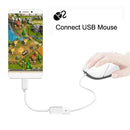 High Quality USB 2.0 AF to Micro USB 5 Pin Male Adapter Cable with OTG Function, For Galaxy S IV / i9500 / S III / i9300 /Note II / N7100 / i9220 / i9100 / i9082 / Nokia / LG / BlackBerry / HTC One X /Amazon Kindle / Sony Xperia etc, Length: 15cm(White)