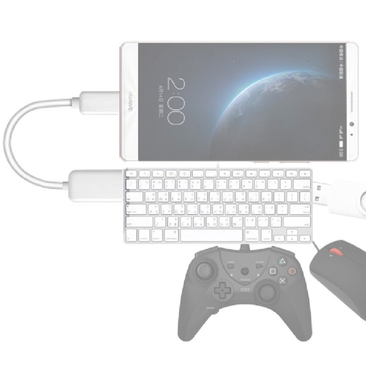 High Quality USB 2.0 AF to Micro USB 5 Pin Male Adapter Cable with OTG Function, For Galaxy S IV / i9500 / S III / i9300 /Note II / N7100 / i9220 / i9100 / i9082 / Nokia / LG / BlackBerry / HTC One X /Amazon Kindle / Sony Xperia etc, Length: 15cm(White)