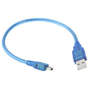 USB 2.0 AM to Mini USB Male Adapter Cable , Length: 30cm (Blue)