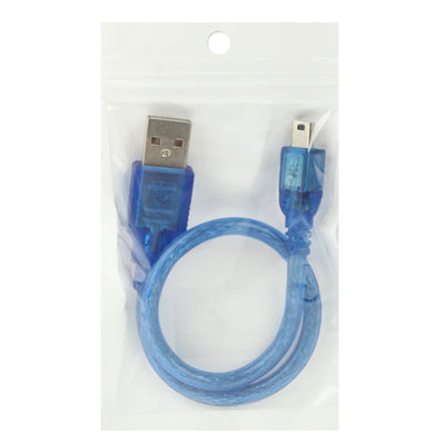 USB 2.0 AM to Mini USB Male Adapter Cable , Length: 30cm (Blue)