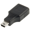 Mini USB Male to USB 2.0 Female Adapter with OTG Function(Black)