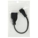 17cm 90 Degree Micro HDMI Right-toward Male to HDMI Female Cable Adapter(Black)