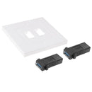 Dual USB 3.0 Female Plugs Home Wall Charger Plate Wall Plate Panel