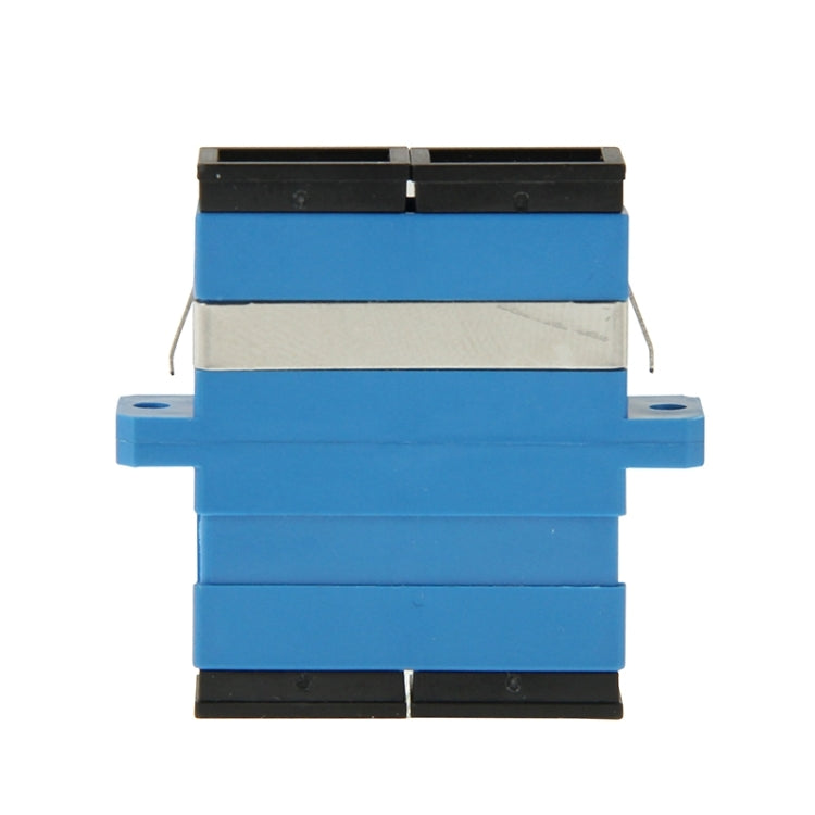 SC-SC Multimode Duplex Fiber Flange / Connector / Adapter / Lotus Root Device(Blue)