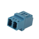 LC-LC Single-Mode Duplex Fiber Flange / Connector / Adapter / Lotus Root Device(Blue)