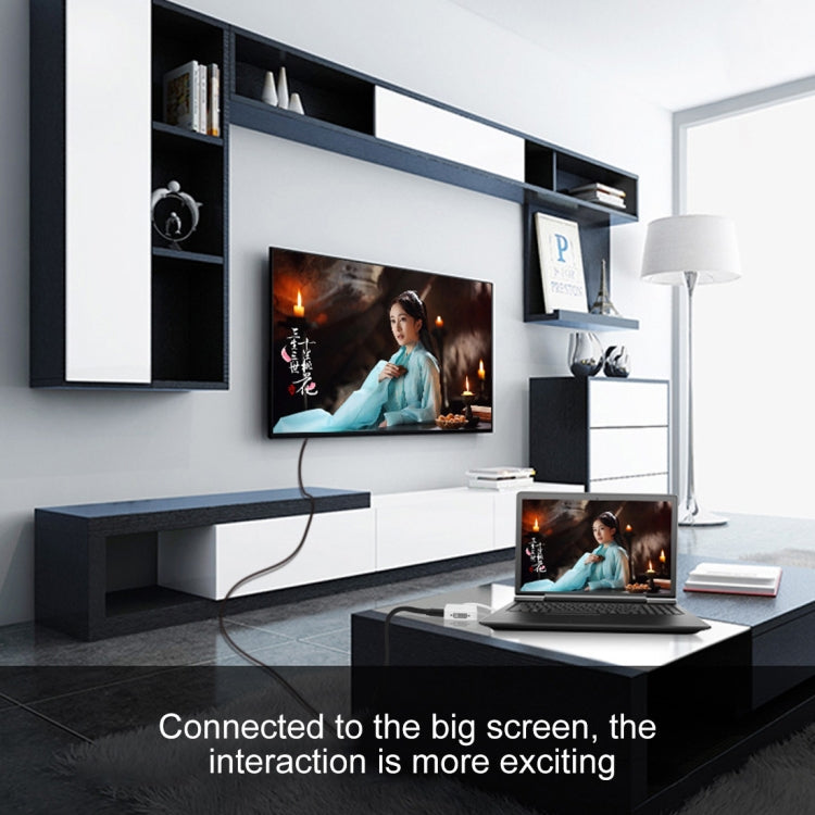 3 in 1 Mini DisplayPort Male to HDMI + VGA + DVI Female Adapter Converter for Mac Book Pro Air, Cable Length: 18cm(White)