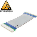 PCI 32bit Riser Card Extender Flexible Cable Ribbon Adapter, Cable Length: 15cm