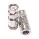 N Female to BNC Male Connector