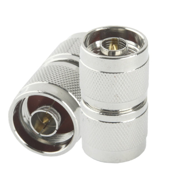 N-JJ to N-JJ Adapter / N Male Double Pass (N-JJ)(Silver)