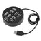 High Speed 8 Ports USB 2.0 Portable Round Hub, Length: 60cmRound Circular 8 Ports USB 2.0 Hub Multi-port Splitter Expansion Adapter for Laptop Notebook PC, Support 1TB Mobile HDD(Black)