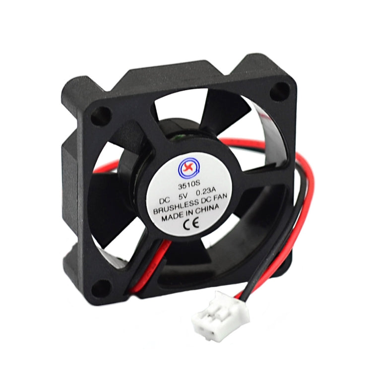 Jtron DC 5V 0.23A 3.5cm Cooling Fan Fan-cooled Radiator Motors Brushless DC Fan for Computers(Black)