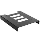 SSD HDD 2.5 inch to 3.5 inch Converter Hard Drive Metal Bracket Adapter Holder(Black)