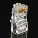100 PCS High-Performance RJ45 Connector Modular Plug, Gold: 3u 3 Feet