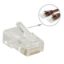 100 PCS RJ45 Connector Modular Plug, Gold: 3u