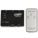 Full HD 1080P 3D HDMI 3x1 Switch with IR Remote Control