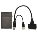 USB 2.0 / USB 3.0 To SATA Cable with 2.5 inch HDD Protection Box, Support up to 4TB Speed
