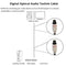 Digital Audio Optical Fiber Cable Toslink M to M, OD: 5.0mm, Length: 1m