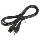 High Quality 3 Prong Style US Notebook AC Power Cord, Length: 1.8m