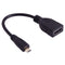 17cm Micro HDMI Male to HDMI Female Adapter Cable